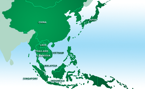 map of Asia