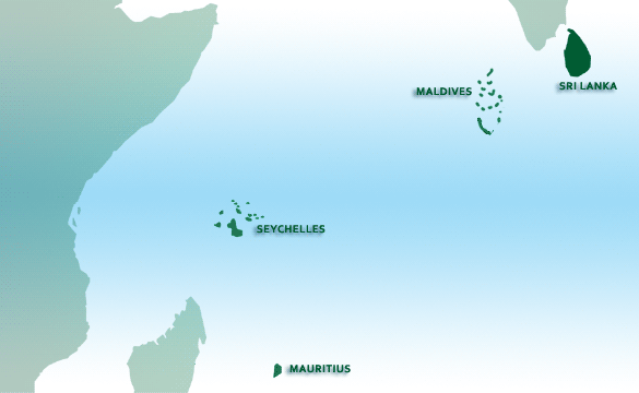 map of Indian Ocean